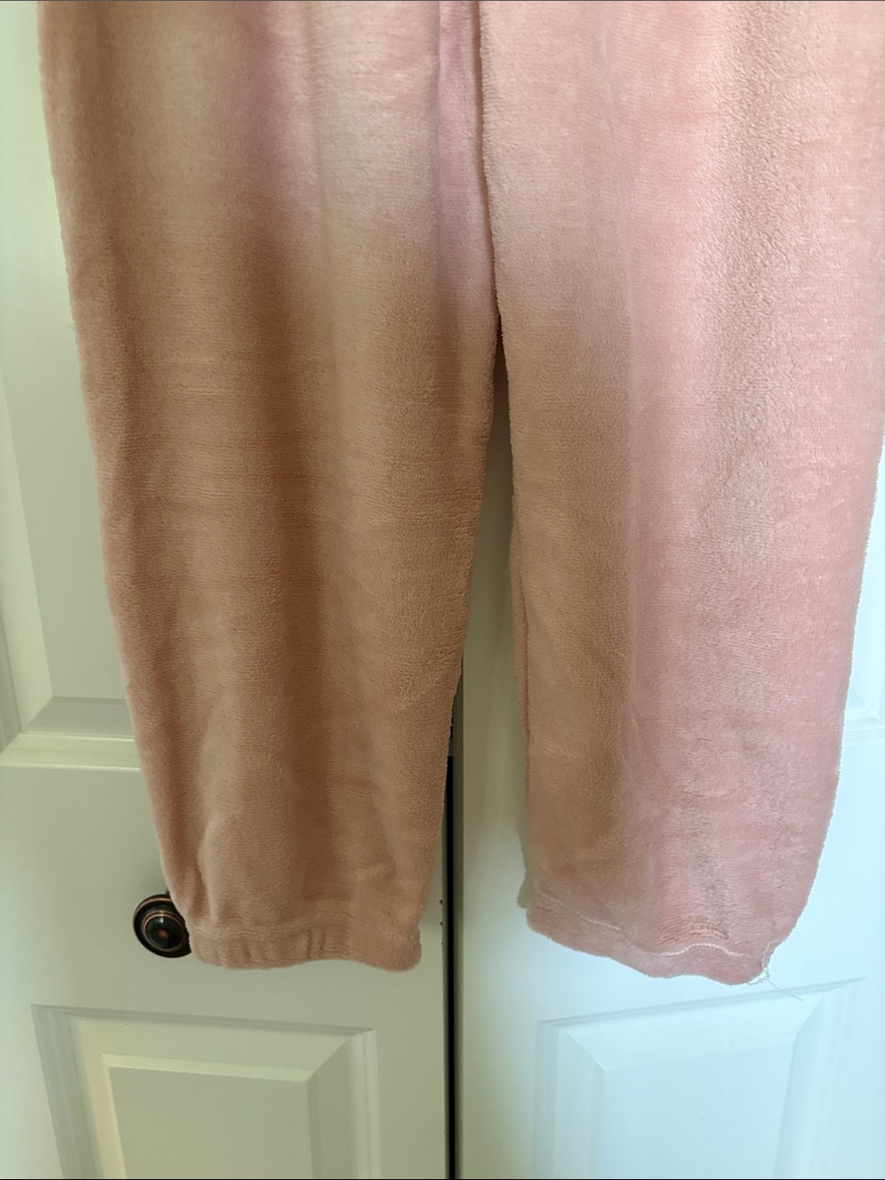 Plush Two-Piece Women's Pajama Set in Dusty Rose - Picture 10 of 13